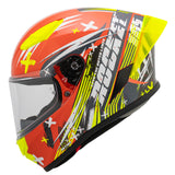 Casco Integral Joe Rocket RKT 105 Rapid Rojo HiVis