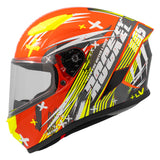 Casco Integral Joe Rocket RKT 105 Rapid Rojo HiVis