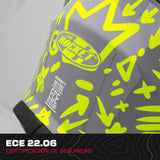 Casco Integral Joe Rocket RKT 105 Super Moto Rojo / Negro