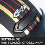 Casco Integral Joe Rocket Rkt 180 Classic 92 Negro Café Racer