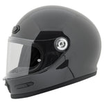 Casco Integral Joe Rocket Rkt 180 Solid Negro Brillante Café Racer