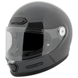 Casco Integral Joe Rocket Rkt 180 Solid Negro Brillante Café Racer