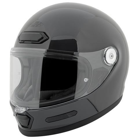 Casco Integral Joe Rocket Rkt 180 Solid Negro Brillante Café Racer