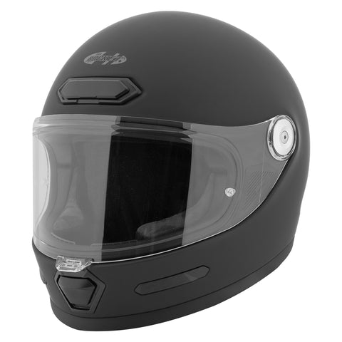 Casco Integral Joe Rocket Rkt 180 Solid Negro Mate Café Racer