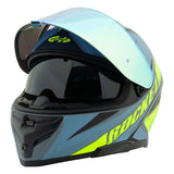 Casco Integral Joe Rocket Rkt 210 Reactor Azul Mate / Neón ECE 22-06