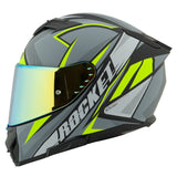 Casco Integral Joe Rocket Rkt 210 Reactor Gris Mate / Neón ECE 22-06