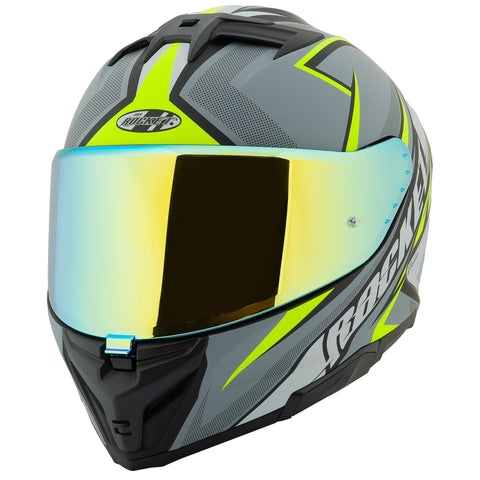 Casco Integral Joe Rocket Rkt 210 Reactor Gris Mate / Neón ECE 22-06