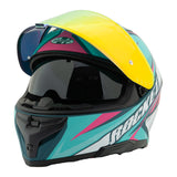 Casco Integral Joe Rocket Rkt 210 Reactor Turquesa Mate / Rosa ECE 22-06 Mujer