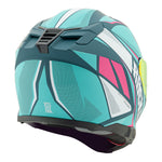 Casco Integral Joe Rocket Rkt 210 Reactor Turquesa Mate / Rosa ECE 22-06 Mujer