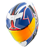 Casco Integral Joe Rocket RKT 210 Reactor Azul Mate / Rojo ECE 22-06