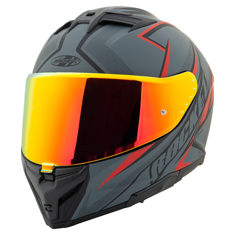 Casco Integral Joe Rocket RKT 210 Reactor Negro Mate / Rojo ECE 22-06