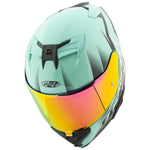 Casco Integral Joe Rocket RKT 210 Sonic Turquesa / Rosa ECE 22-06 Mujer