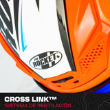 Casco Integral Joe Rocket RKT 240 Reactor Gris Plata Iridium