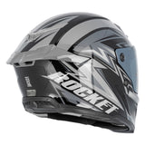 Casco Integral Joe Rocket RKT 240 Reactor Gris Plata Iridium