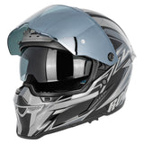 Casco Integral Joe Rocket RKT 240 Reactor Gris Plata Iridium