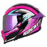 Casco Integral Joe Rocket RKT 240 Reactor Rosa Iridium Mujer