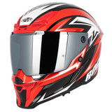 Casco Integral Joe Rocket RKT 240 Reactor Rojo Plata Iridium
