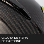 Casco Integral Joe Rocket Rkt 700 ION Fibra de Carbono Iridium ECE 22-06