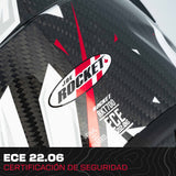 Casco Integral Joe Rocket Rkt 700 Edición Limitada  Fibra de Carbono Iridium ECE 22-06