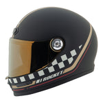 Casco Integral Joe Rocket Rkt 180 Classic 92 Negro Café Racer
