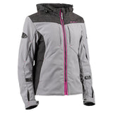 Chamarra Joe Rocket Moto Protecciones Altitude Gris / Negro / Rosa Mujer