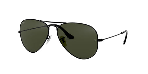 Lentes Ray-Ban RB 3025 L2823 58 Aviator Black / Green Classic G-15