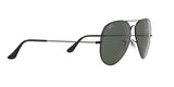 Lentes Ray-Ban RB 3026 L2821 62 Aviator Black / Green Classic G-15