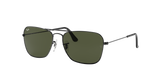 Ray-Ban Caravan RB 3136 004 58 Gunmetal - Green Classic G-15