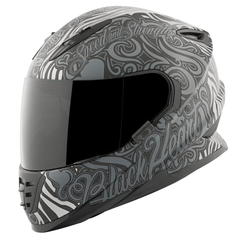 Casco Integral Mujer SS1310 Speed & Strength Black Heart Gry