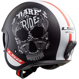 Casco Abierto 3/4 LS2 OF599 Spitfire Inky Negro Mate