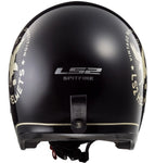Casco Abierto 3/4 LS2 OF599 Spitfire Flier Negro Brillante