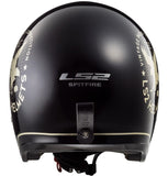 Casco Abierto 3/4 LS2 OF599 Spitfire Flier Negro Brillante