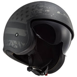 Casco Abierto 3/4 LS2 OF599 Spitfire Black Flag - Negro Mate