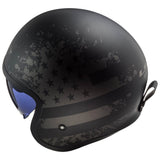 Casco Abierto 3/4 LS2 OF599 Spitfire Black Flag - Negro Mate