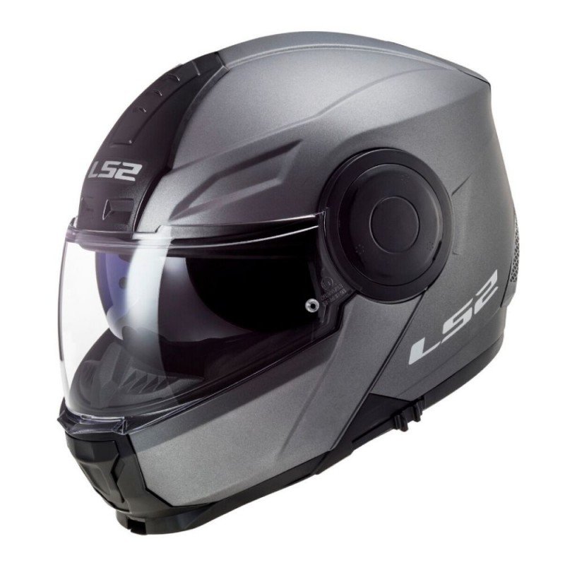 Casco Modular LS2 SCOPE II OXYD - Negro Titanio, Talla XL, Con Pinlock Y Ventilación, Homologación ECE 22.06