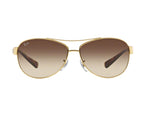Lentes Ray-Ban RB 3386 001/13 63 Gold Tortoise / Brown Gradient