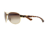 Lentes Ray-Ban RB 3386 001/13 63 Gold Tortoise / Brown Gradient