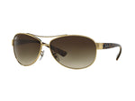 Lentes Ray-Ban RB 3386 001/13 67 Gold Tortoise / Brown Gradient