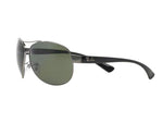 Lentes Ray-Ban RB 3386 004/9A 63 Gunmetal / Green Classic G-15 Polarized